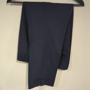 Kate Spade straight leg navy ankle pant with bow detail